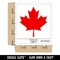 Canada Maple Leaf Waterproof Vinyl Phone Tablet Laptop Water Bottle Sticker Set - 5 Pack